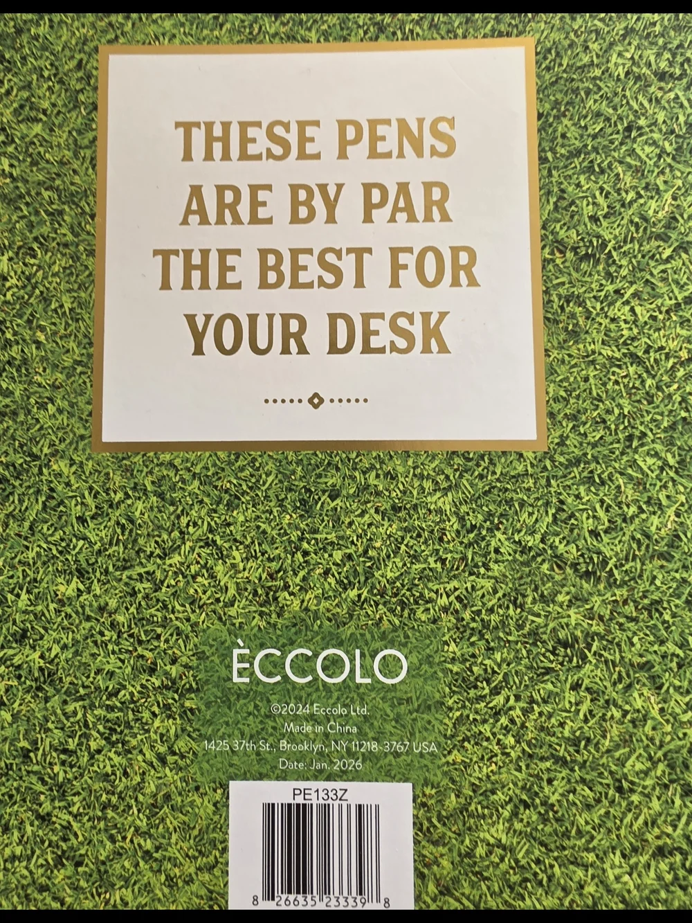 Eccolo Golf-Themed Pen Set - Green & White
